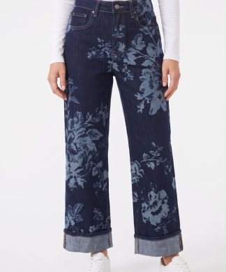 Pantalón Tejano Floral