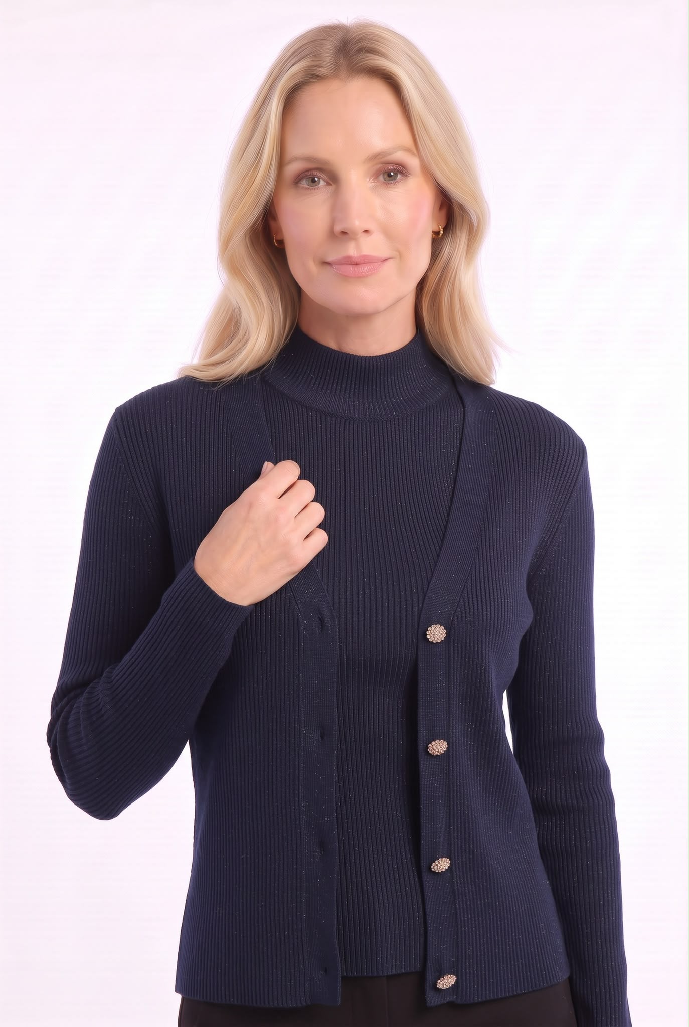 Jersey Halter con Cardigan - Imagen 4
