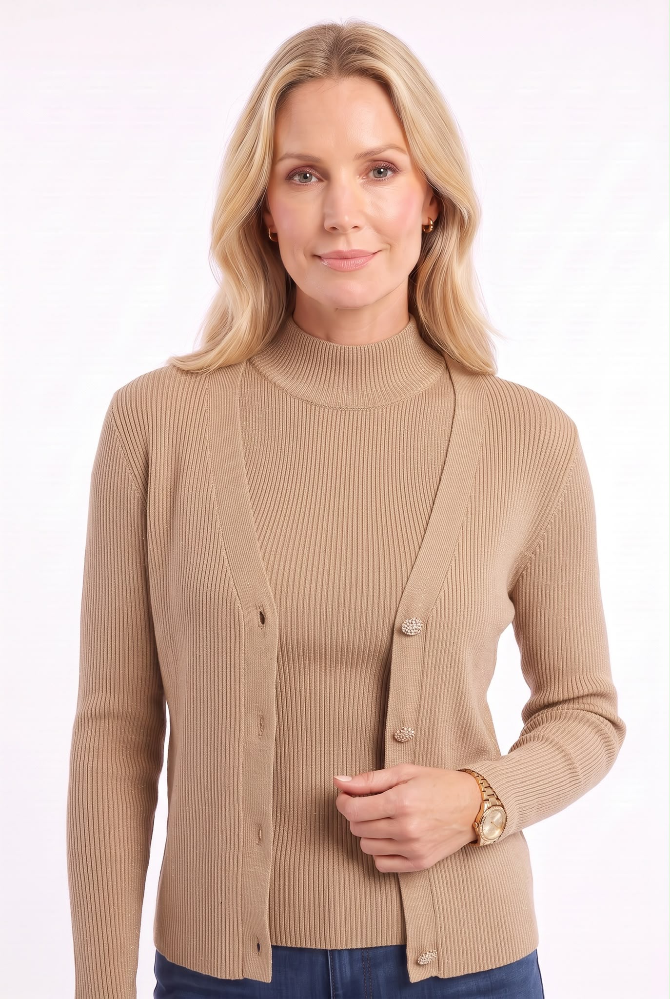 Jersey Halter con Cardigan - Imagen 2