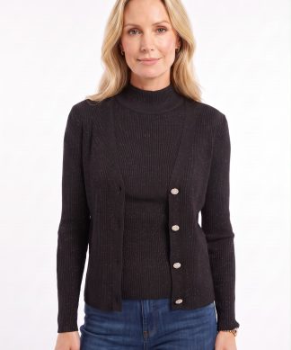 Jersey Halter con Cardigan
